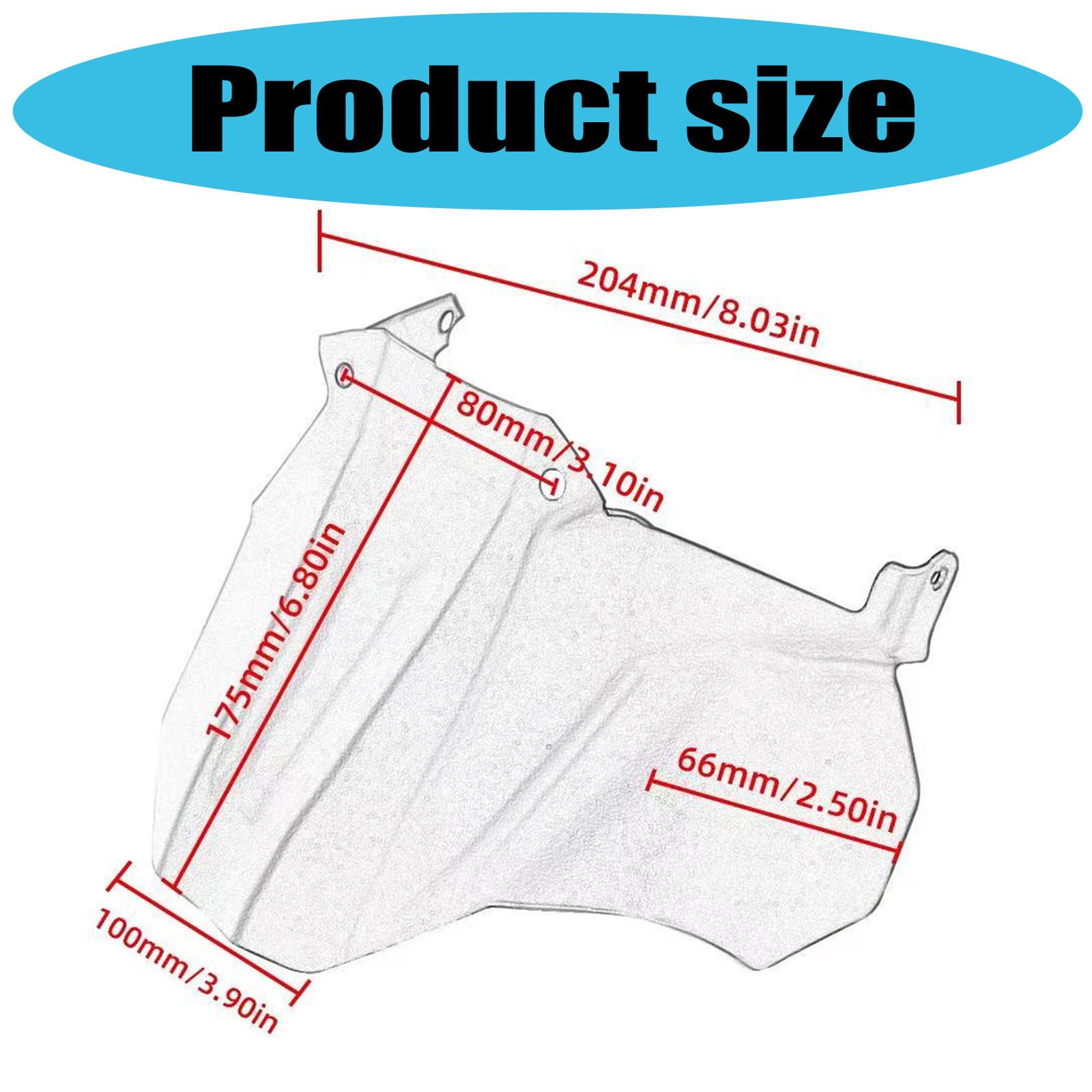 Replacement Splash Guard Cover with Screws for 2023-2024 Rear Mudguards Extender Motorcycle Rear Wheel Mudguards 1