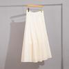 High-End Acetic Acid A-Line Drape Skirt - Women's Casual and Chic Spring/Autumn Umbrella Skirt
