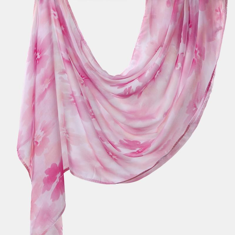 Ins Style Printed Thin Gauze Scarf Personalized All-match Sunscreen Large Shawl Long Women's Headscarf