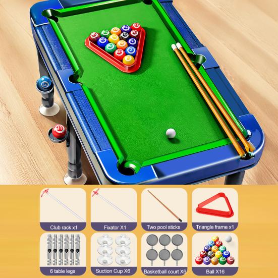 6-In-1 Mini Billiards Table Game 2 To 4 Players Parent-children Interactive Simulated Pool Table