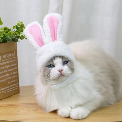 Pokrývka hlavy pre mačky Roztomilé domáce zvieratá Psík Čiapky pre mačky Klobúky zajačie uši Pre mačky Deti Bunny Cosplay Rekvizity Zajačikové uši Čelenka pre domáce zvieratá Príslušenstvo pre mačky