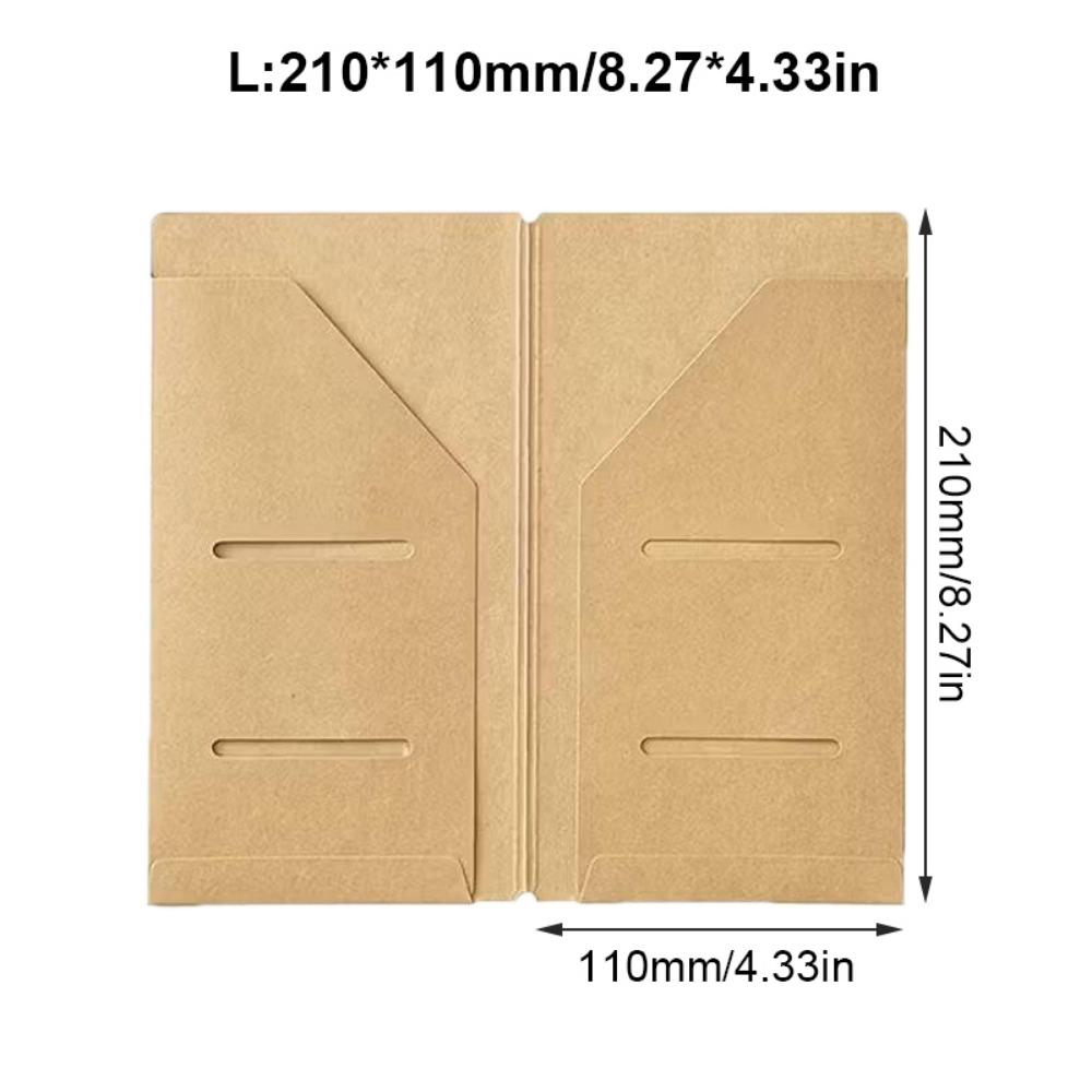Multi-Functional Kraft Paper File Folder Portable Refillable Insert Cards Organizer Travel Journals Accessories Business Trip