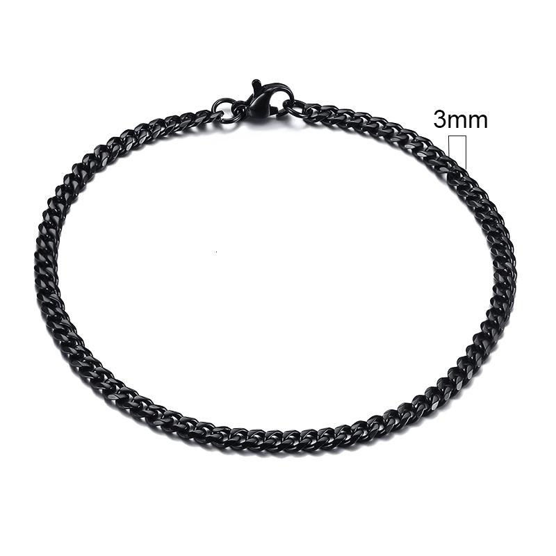 Vnox Wolesale 3-11mm Chunky Miami Curb Chain Bracelet for Men, Stainless Steel Cuban Link Chain Wristband Classic Punk Heavy