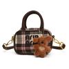 Childrens Lightweight Breathable Tote Bag With Modern Plaid Design For Use Daily