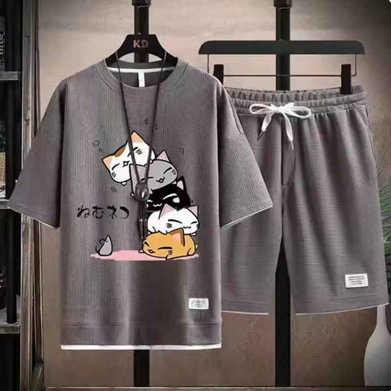Male Crew Neck Tees Outfits 2026 New Arrival Men's T-Shirts Co-ords Spring Summer Daily Casual Fashion Short Sleeve Sportswear
