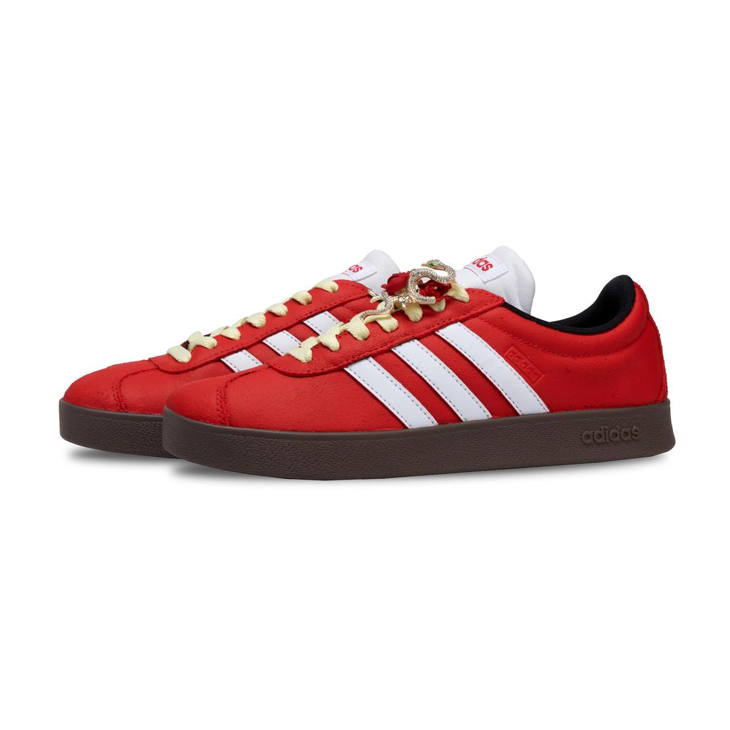 Adidas Neo VL Court 2.0 Twenty Royal Flush Royal Straight Flush Low top Skateboard Shoes Unisex Red HQ1801(Team329-)