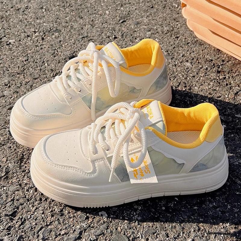 Milk Fufu Platform Women's New Spring Wear-resistant Students Versatile Niche Board Shoes Casual Sports Shoes