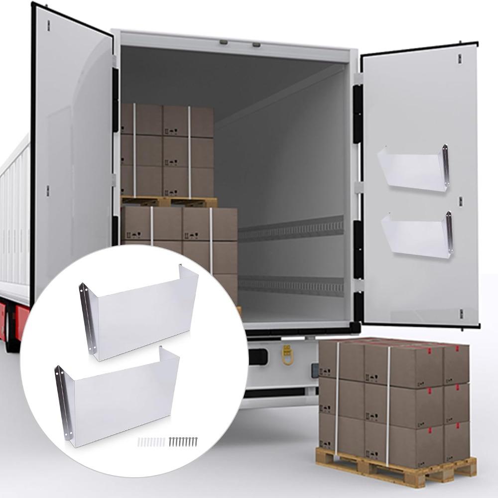 2 Stück Aluminiumlegierung Van Aktenorganizer Silber Papieraufbewahrungsregal Für LKW-Regal