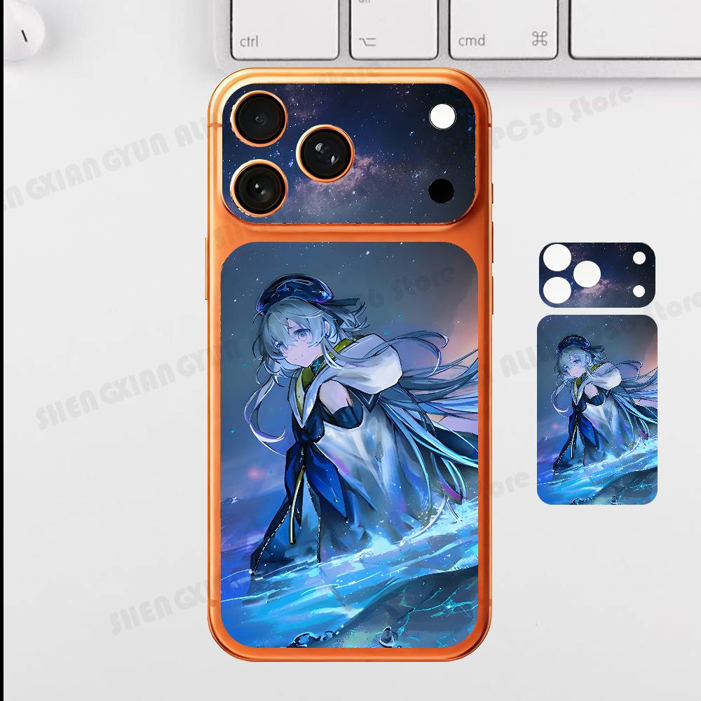 Game A-Arknights M-Mizuki For IPhone 17 Pro ProMax Full Back Cover Decal Wrap Skin Rear Protective Sticker Film