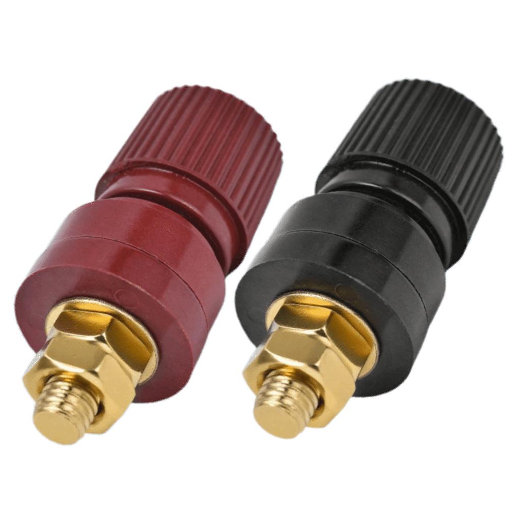 

1 Pair M6 Thread Copper Binding Post copper Welding Binding Post Binding Post Welding Applications Black & Red
