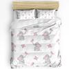 Jungle Forest Cartoon Animal Lion Elephant 3pcs Bedding Set For Double Bed Home Textile Duvet Cover Quilt Cover Pillowcase