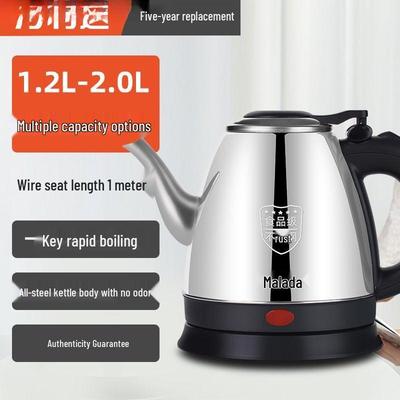 Electric Kettle with Long Spout and Auto Shut-Off Anti-Dry Feature