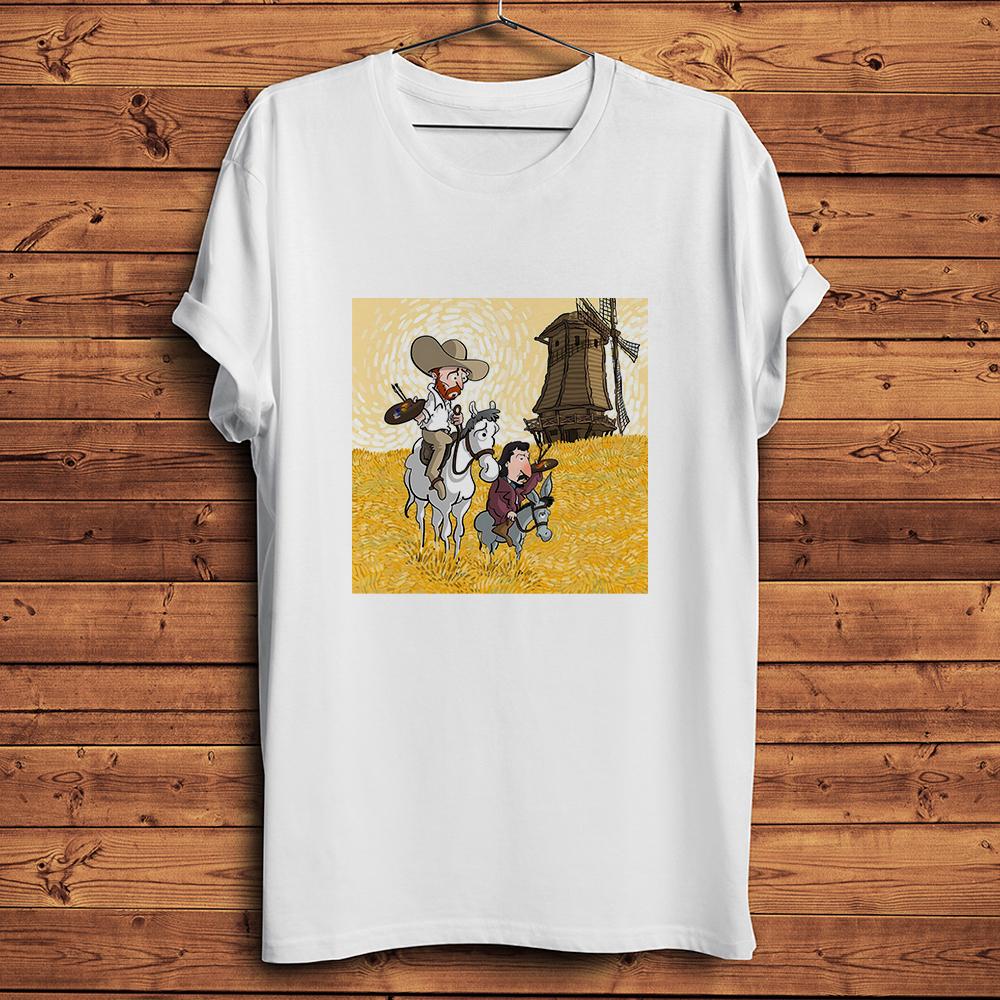 Vincent Van Gogh Knight Don QuixoteDon Quijote de la UnisexchaFunny TShirtCasual TshirtUnisex TeeBreathable Print NoCrack S
