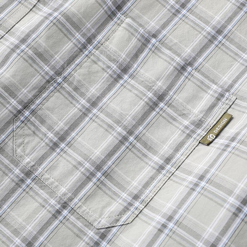 Men's Plus Size Plaid Short Sleeve Shirt