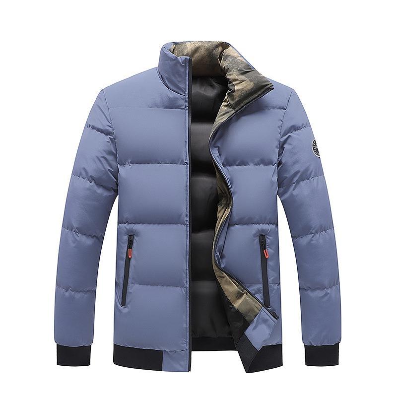 New Men's Padded Clothes Trendy Stand-up Collar Padded Jacket Autumn and Winter Casual Padded Clothes Men's Clothing
