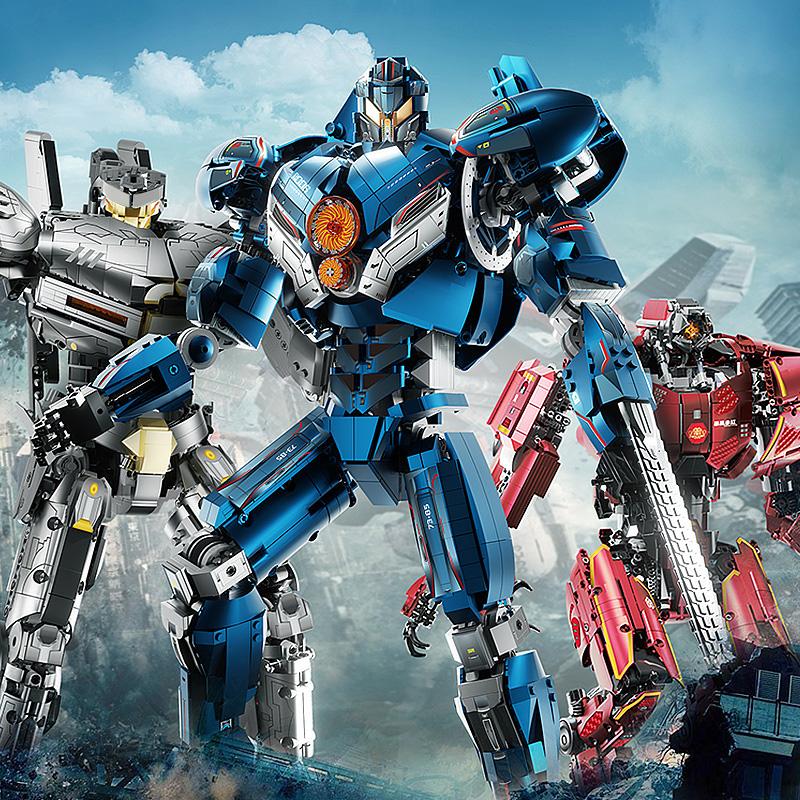 Urban Modern Mech Series Dangerous Wanderer Saber Athena Transforming Mech Robot Display Adult And Children Building Blocks