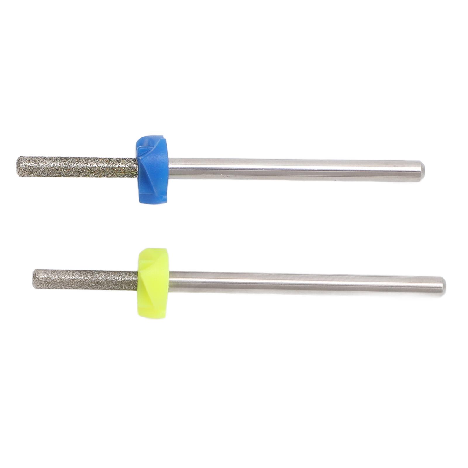 

2PCS Nail Buffer Drill Bits Tungsten Steel Grinding Heads Nail Bed Cuticle Cleaning Remover Bit
