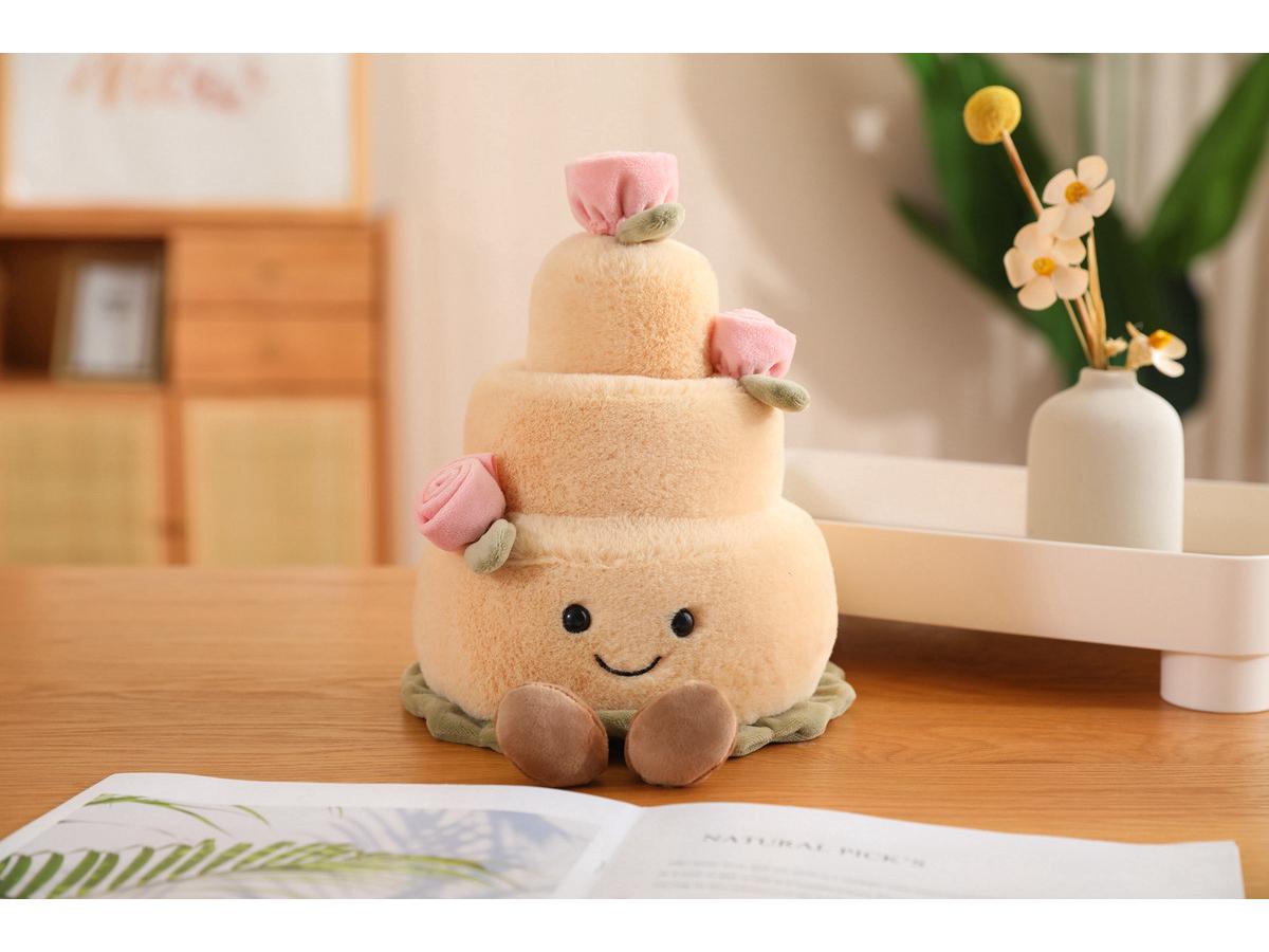 

Райдужний торт з діамантовим кільцем Jellycat Лялька Плюшева іграшка - подарунок на День святого Валентина As shown in picture