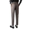 British Suit Pants Pants Small Feet Dress Business Flu Ruffian Handsome Yuppie Pants Men's Men's Coffee Color