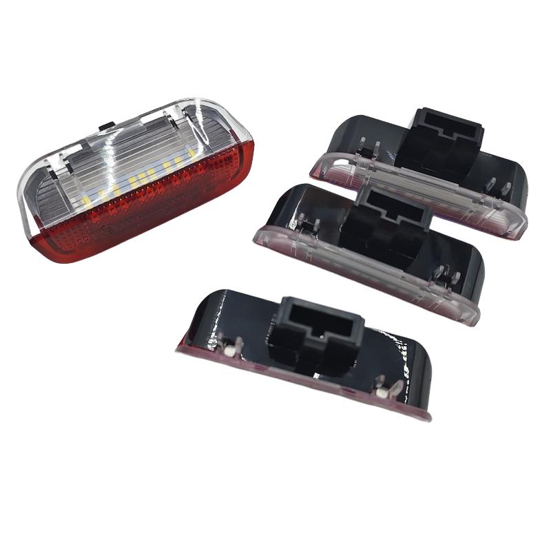 4x PCS White&Red LED Courtesy Door Light for VW EOS Golf&GTi Jetta Passat CC Polo Scirocco Seat Alhanmbra PORSCHE CAYENNE