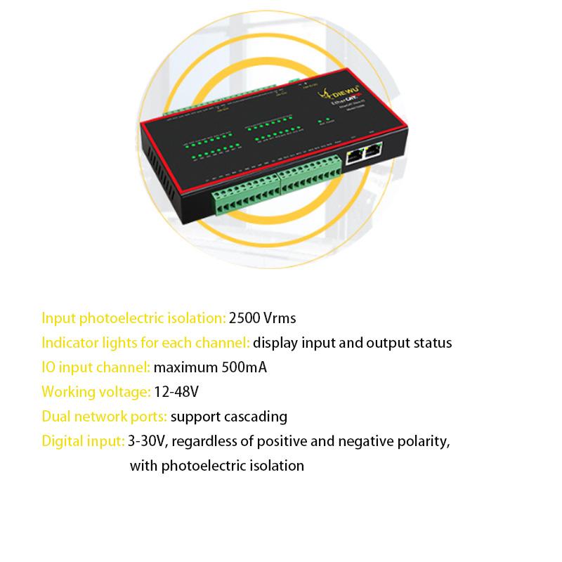 Photoelectric isolation RJ-45 LAN Adapter network switch NPN input Internet Splitter LAN HUB 100Mbps EtherCAT slave station IO module RJ45 switch