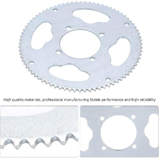 VGEBY Chain Sprocket, 54mm 80 Teeth 25H Rear Chain Sprocket for 47cc 49cc Dirt ATV Quad Minimoto Motorcycle Mx650 Rear Sprocket 25H Sprocket
