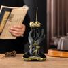 Meditationsbuddha Rökelsekar Zen Harts Hållare för Rökelsekoner Lugn Heminredning Altartillbehör för Meditation Lugnande Gåva