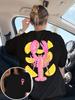 Womens  Cotton Lobster  Lemon Slice Graphic TShirt Short Sleeve Summer Top Tee Adies Beach Wear