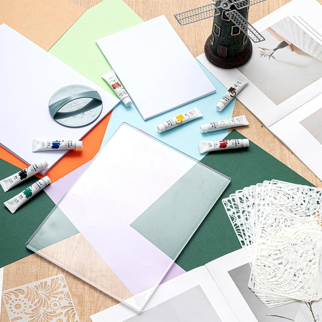 Kit de Imprimare Gel pentru Începători Articole de Artă Profesionale pentru Confecționarea de Felicitări și Artizanat Șabloane Versatile