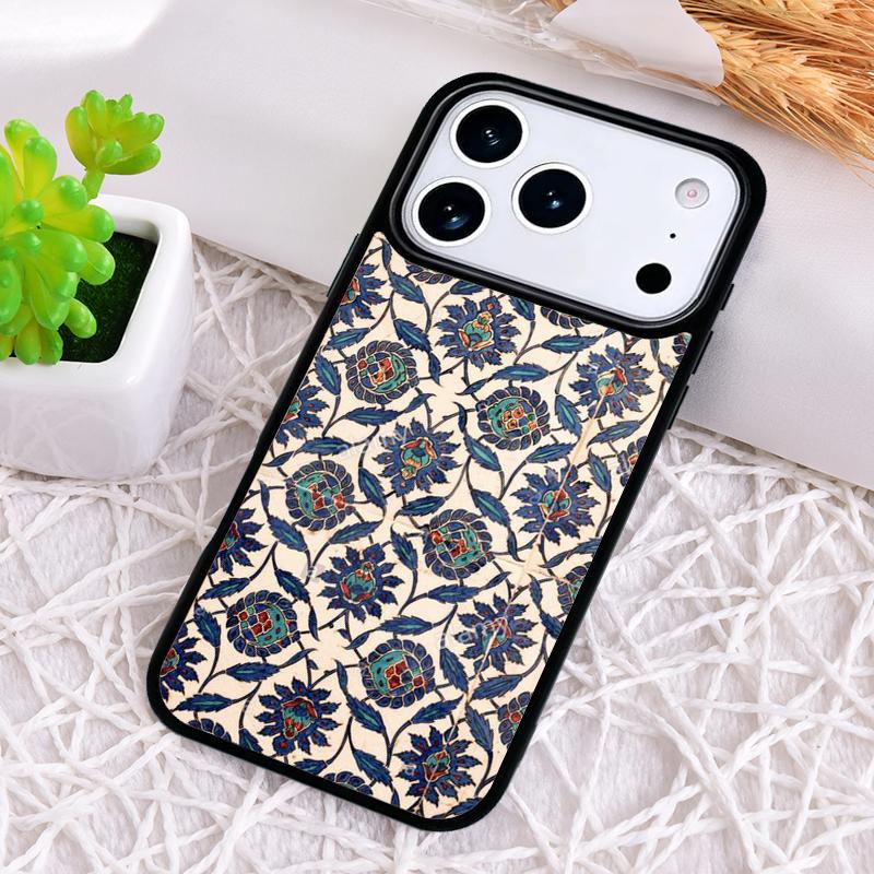 

Moroccan Mosai Tile Pattern Shockproof Phone Case for iPhone 17 Air 16e 15 11 12 14 13 Pro Max Cover Coque iPhone 12 Pro Max