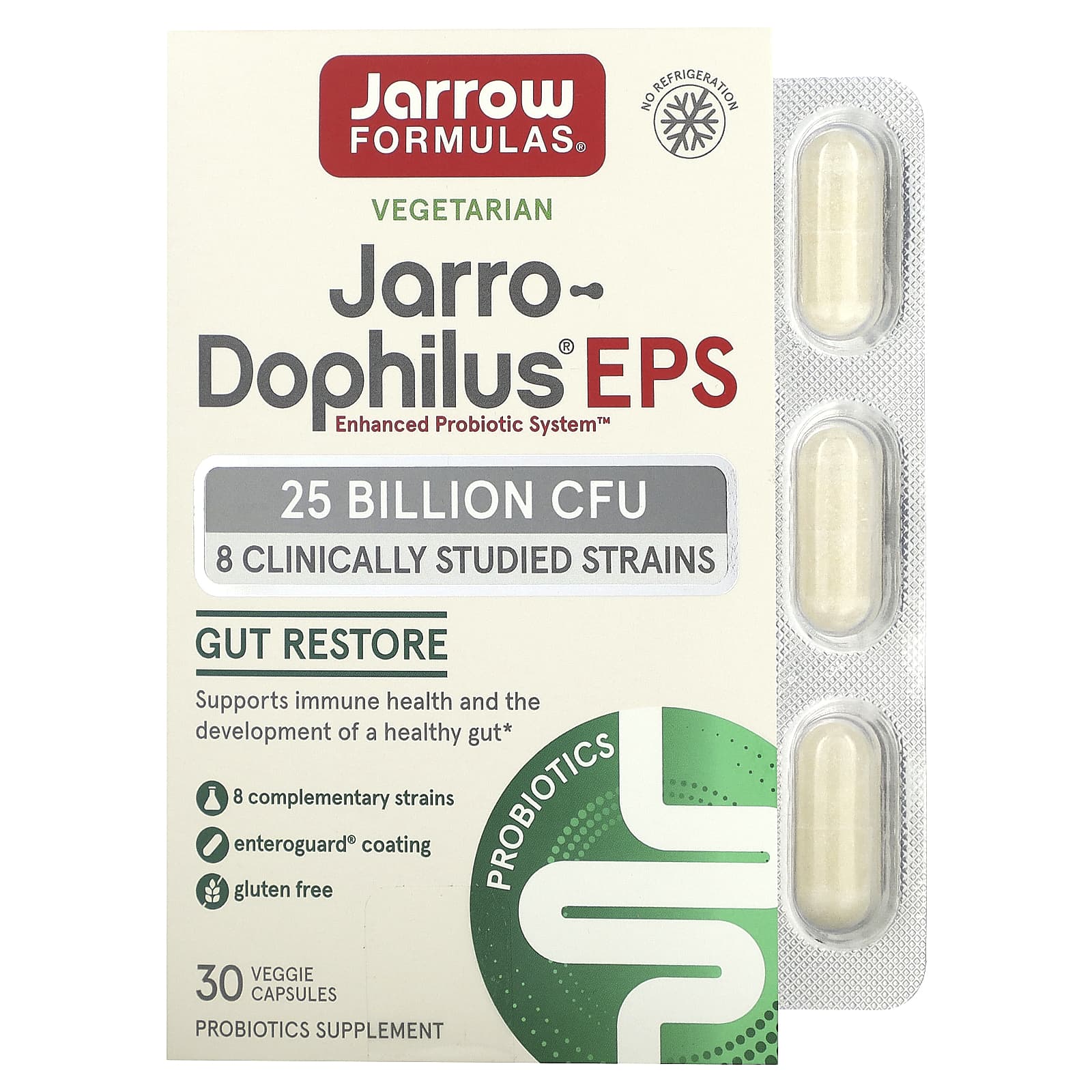 

Jarro-Dophilus Eps, 25 Billion CFU, 30 Veggie Capsules