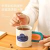 Rainbow Handle Printed Enamel Mug Creative Coffee Water Cups Drink Dessert Milk Cup Cloud Mugs Drinkware
