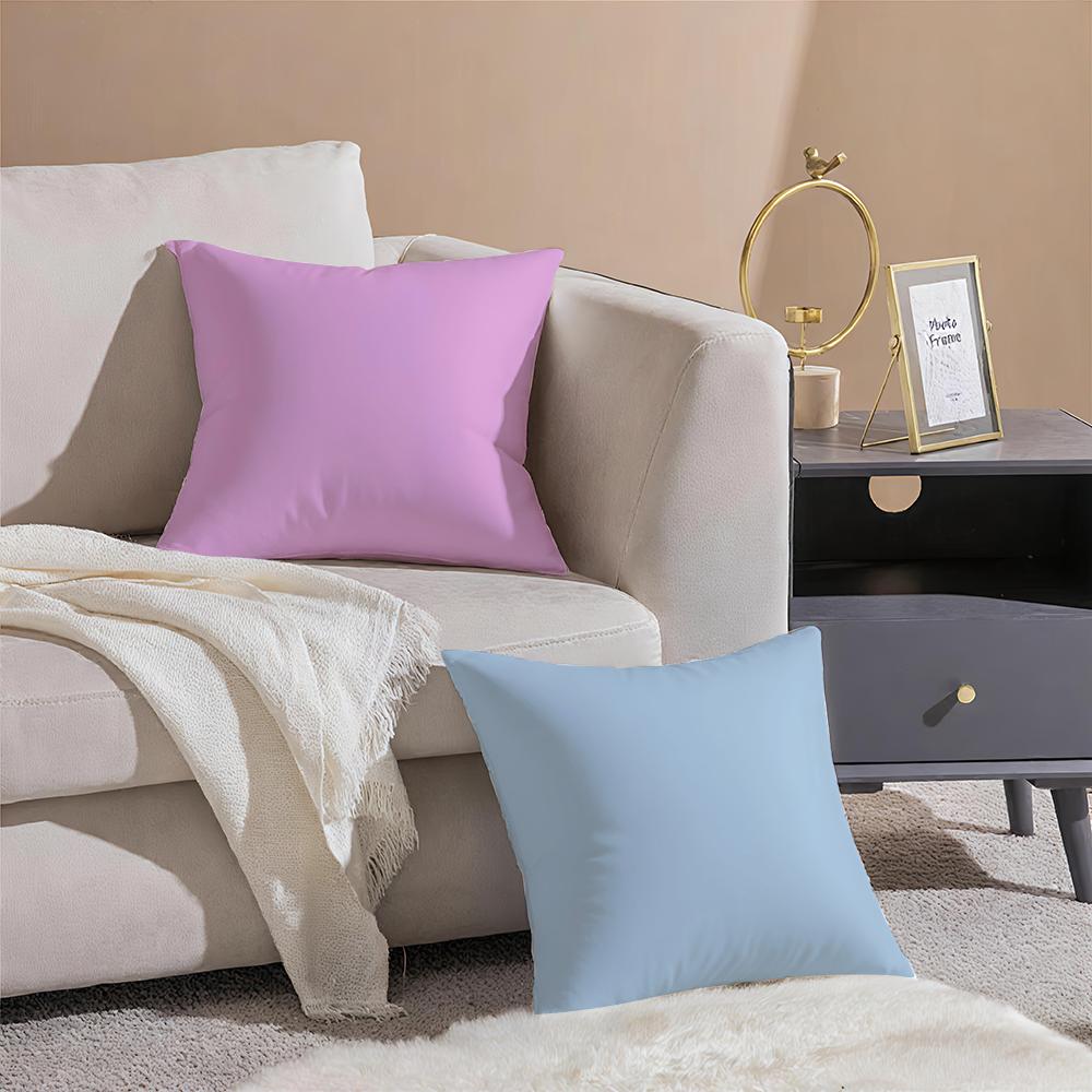 Bright Cheerful Ar Candy Color Cushion Cover Pillowcase Short Plush Invisible zipper Room Sofa Cushion Cover