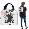 Sac à lunch isotherme Purr Evil pour femmes enfants Boîtes alimentaires étanches Sac fourre-tout boîte à lunch thermique