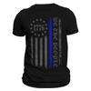 We The People 1776 Thin Blue Line Vertical Flag Police Men's T-Shirt and Kids Tshirt