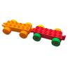 Non-Toxic 4 Cars/Set Building Blocks Model Compatible Car Traffic Vehicles Big Size Bricks Educational Creative Toys For Children Kids Gif