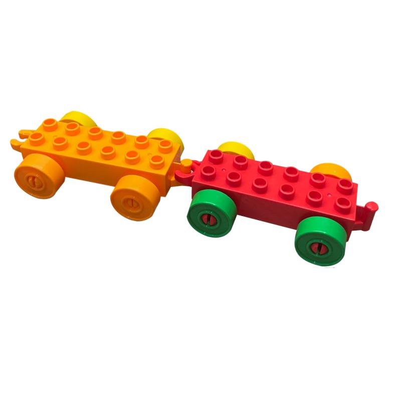 Non-Toxic 4 Cars/Set Building Blocks Model Compatible Car Traffic Vehicles Big Size Bricks Educational Creative Toys For Children Kids Gif