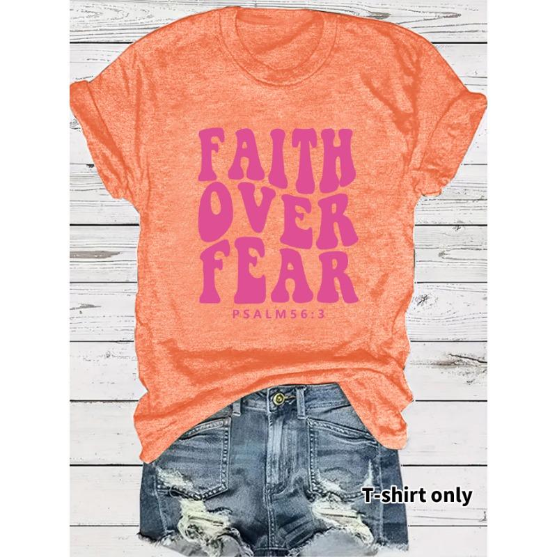 Women's Fashionable, Loose and Casual Short-sleeved Round-neck T-shirt