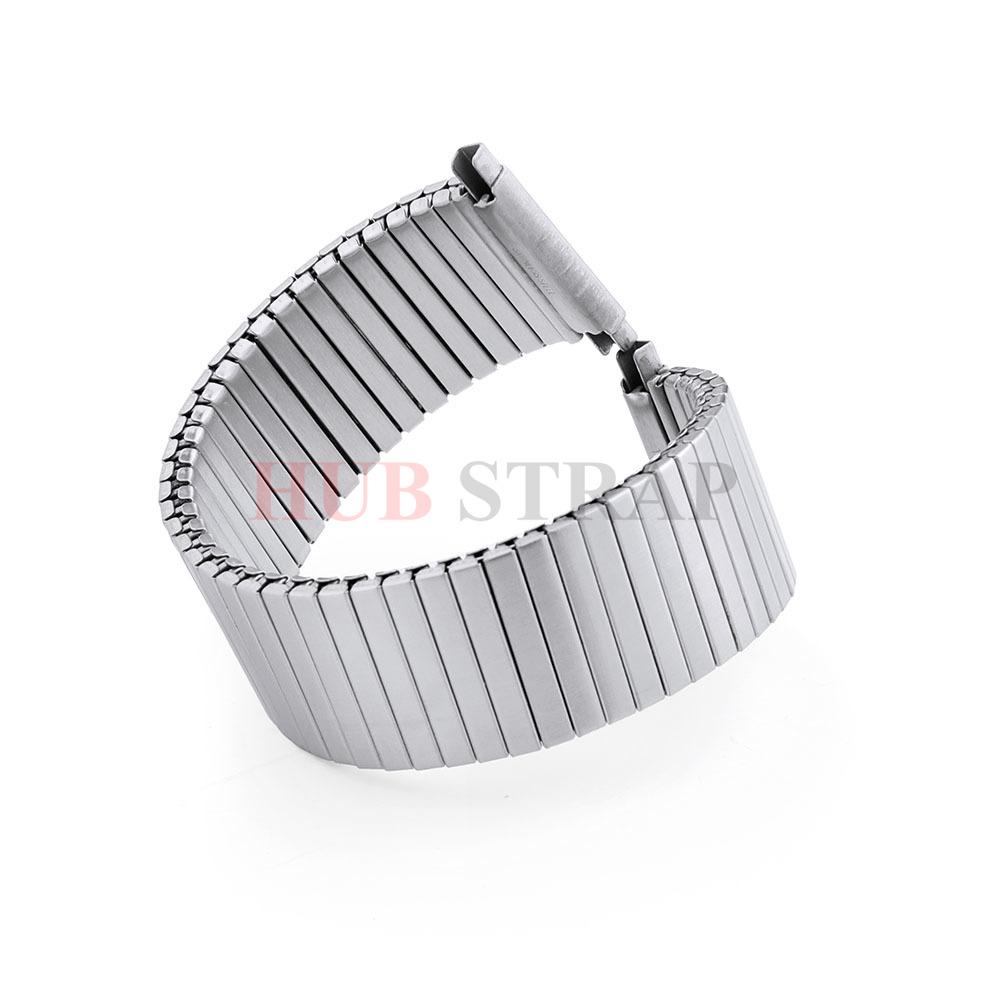 X/M/L/XL Cinturino per Orologio in Acciaio Inossidabile Elastico Braccialetto Espansibile in Metallo Elastico 18-22mm Sostituzione Universale per Uomo Donna