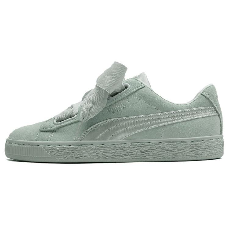 (WMNS) PUMA Suede Heart Ep Blue Flo Sneakers Green Women s 366922-03 EU 37