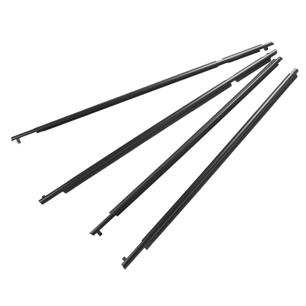 4Pcs Window Seal Weatherstrip 75720 42030 Black Waterproof Sturdy Window Weatherstrip Belt Kit For RAV4