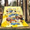 1pc Minions Outdoor Personalized Flannel Blanket, Soft, Lightweight Personalized Flannel Blanket, Digital Printing,