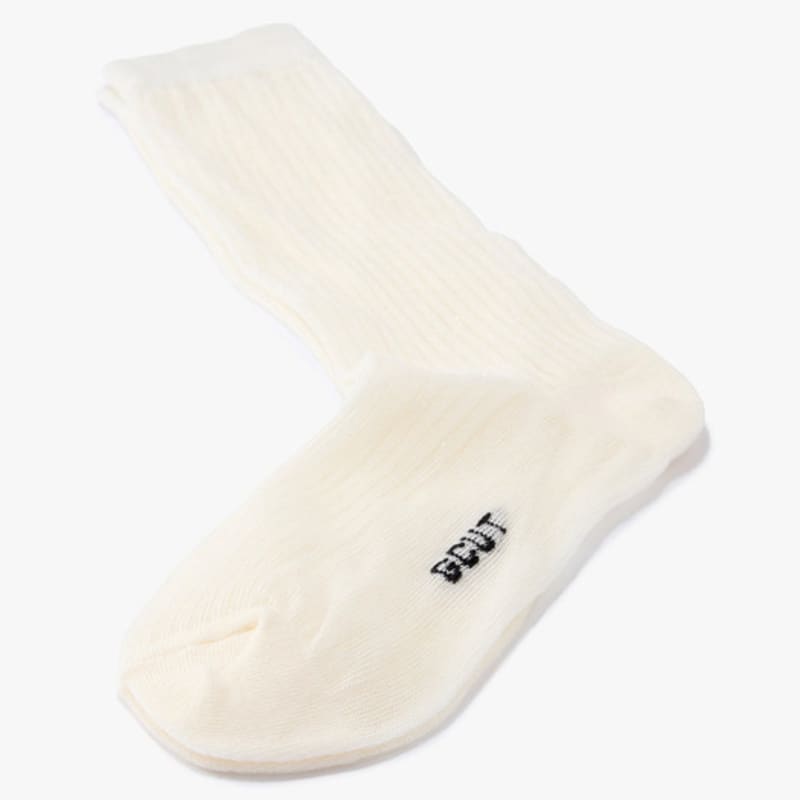 GCUT Logo Gold Socks_Ivory 7215284401