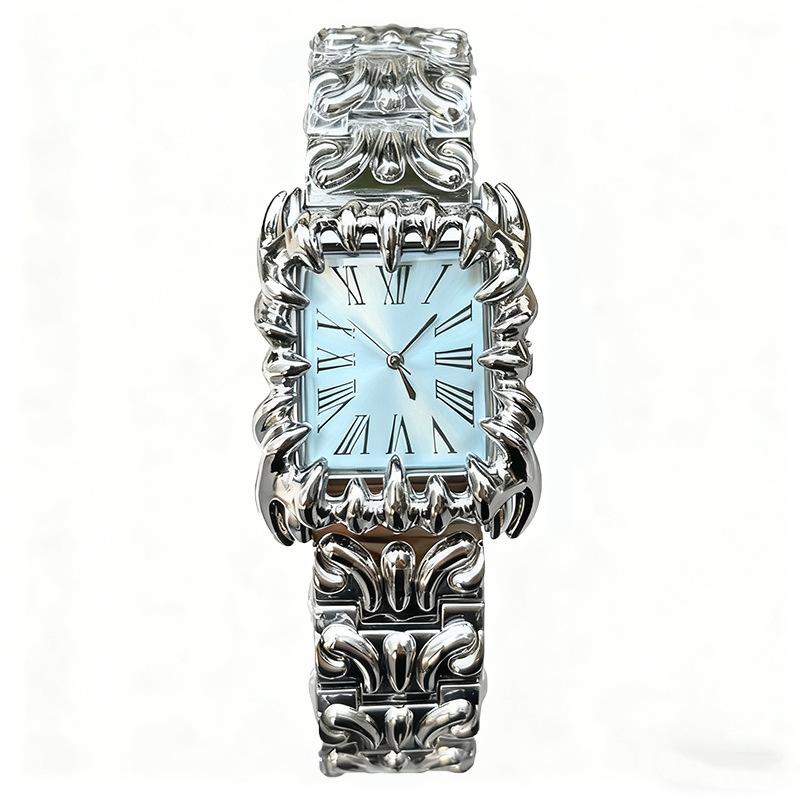 Claw watch, alabaster style, vintage y2k European and American watches, special-shaped high-end ins niche watches