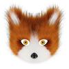 Halloween Series Anti-fox Fur Cat Fox Half Face Mask with Eyes Cosplay Cat Face Mask Accessories