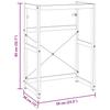 Bathroom Vanity Stand White 59 x 38 x 83 cm Iron