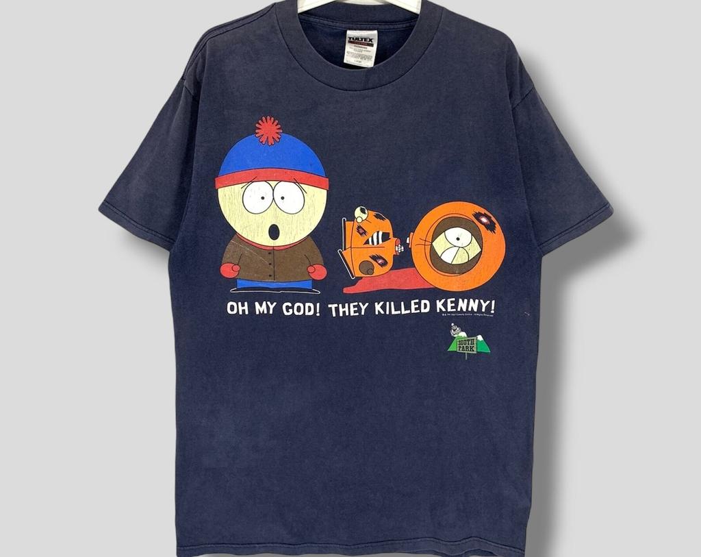 Vintage 90s South park T-Shirt collectible animated sitcom comedy central vintage tee blue Large