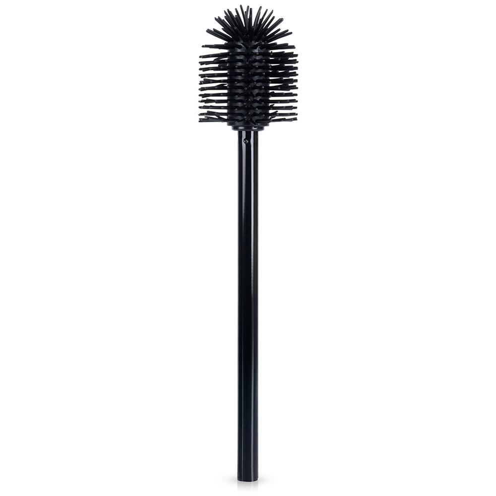 Silicone toilet brush, black, spare, 35 cm