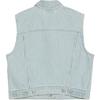 Levis Simple Comfortable Versatile Casual Cotton Vest Women Vests Light-Blue A7437-0007