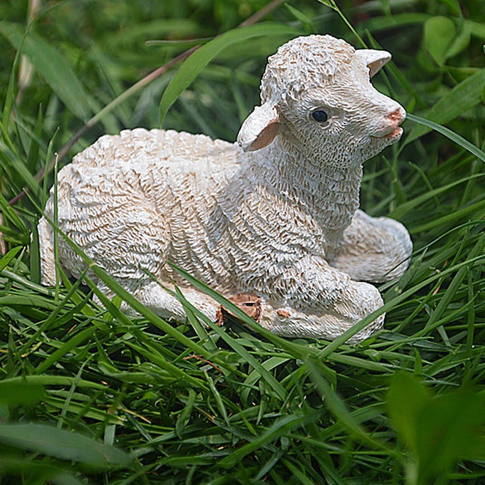 

2 Pcs Sheep Panda Fairy Garden Kits Figurines for Miniatures Ornaments Fairies Gardens House Terrarium Kit Dollhouse Supplies DIY Outdoor Decorations